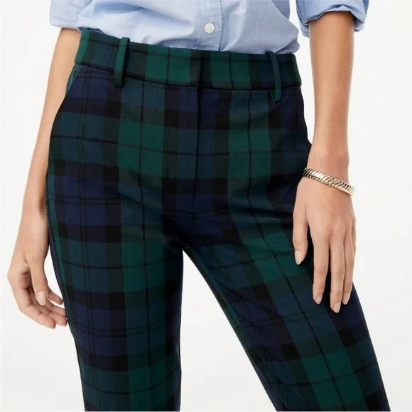 J. Crew Ruby Full Length Pants Blackwatch Plaid - Picture 7 of 7
